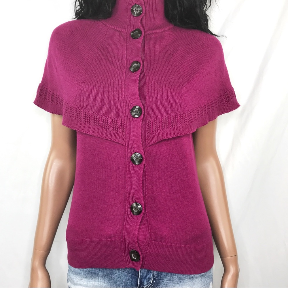 Moth. Plum High-neck Sweater - Picture 6 of 8